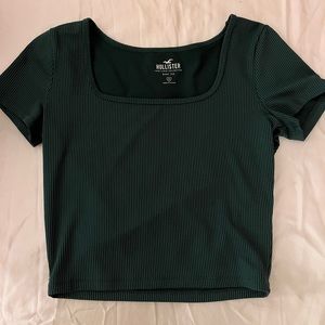 Dark green baby tee